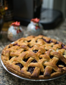 Picture of a homemade cherry pie